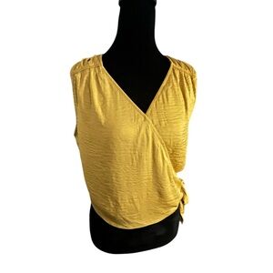 Women's RACHEL ZOE Mustard Crop Top S